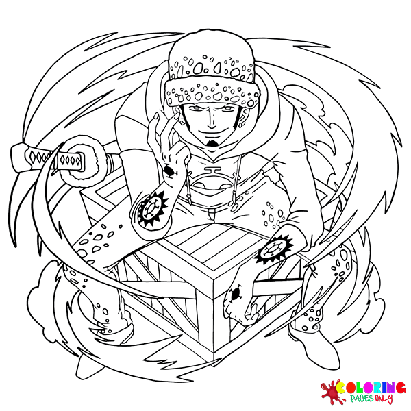 Trafalgar D. Water Law Coloring Pages