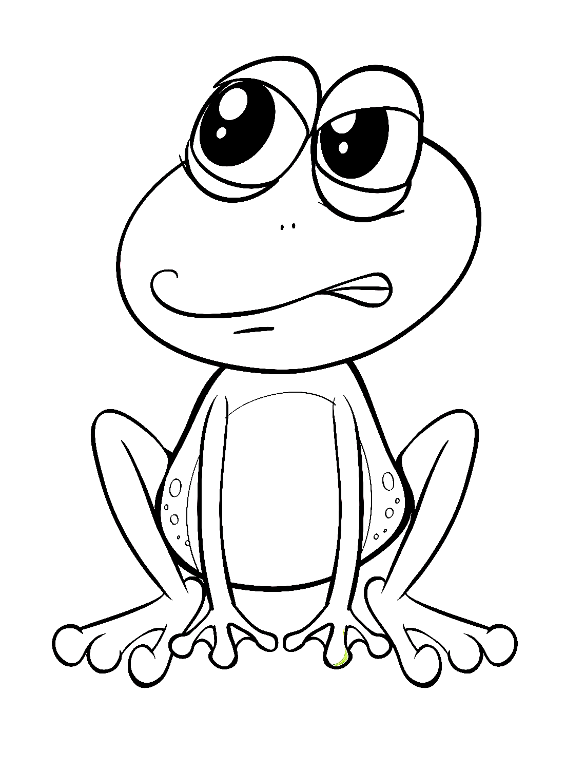 Free frog coloring pages