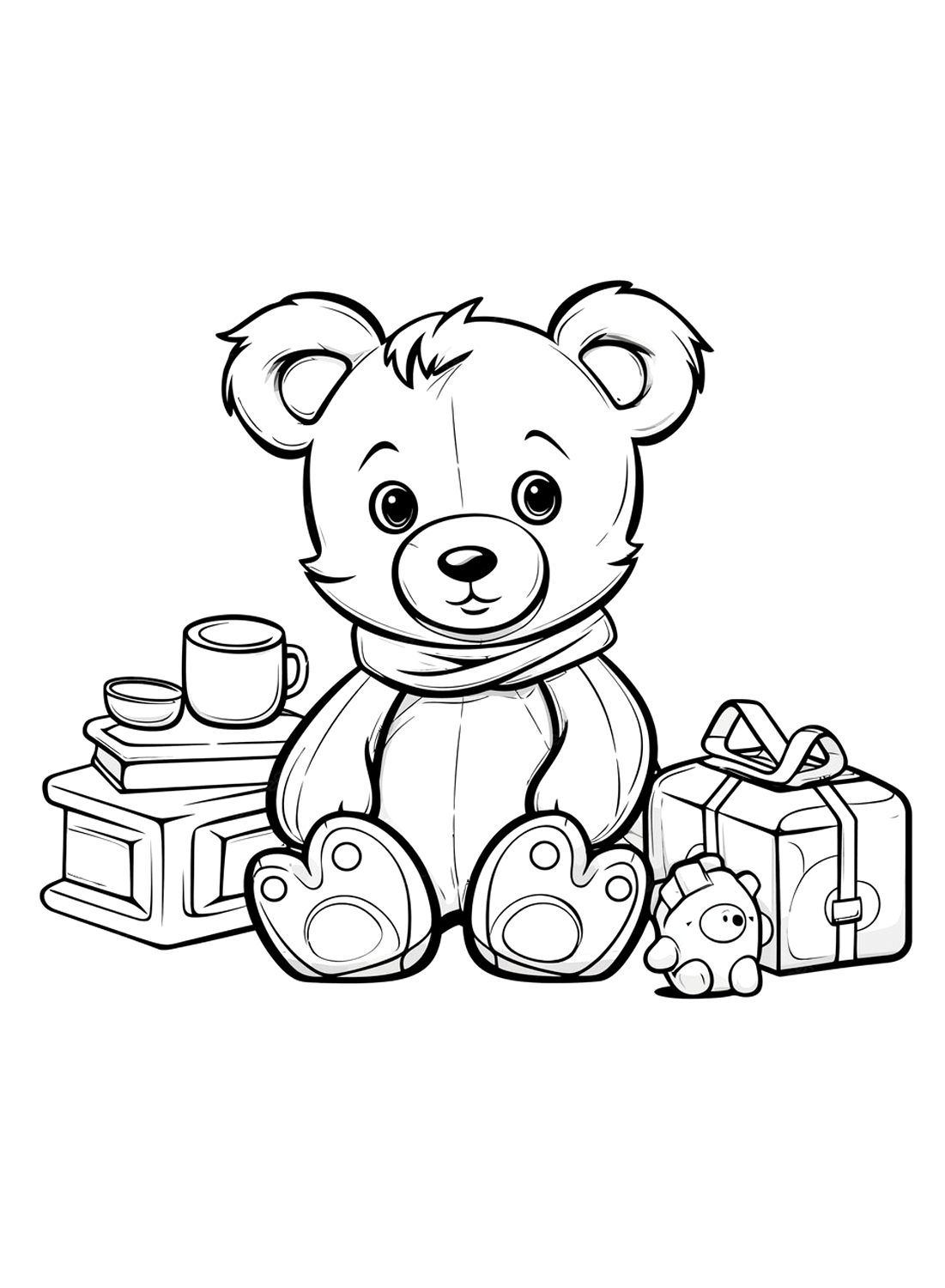 Free teddy bear coloring pages