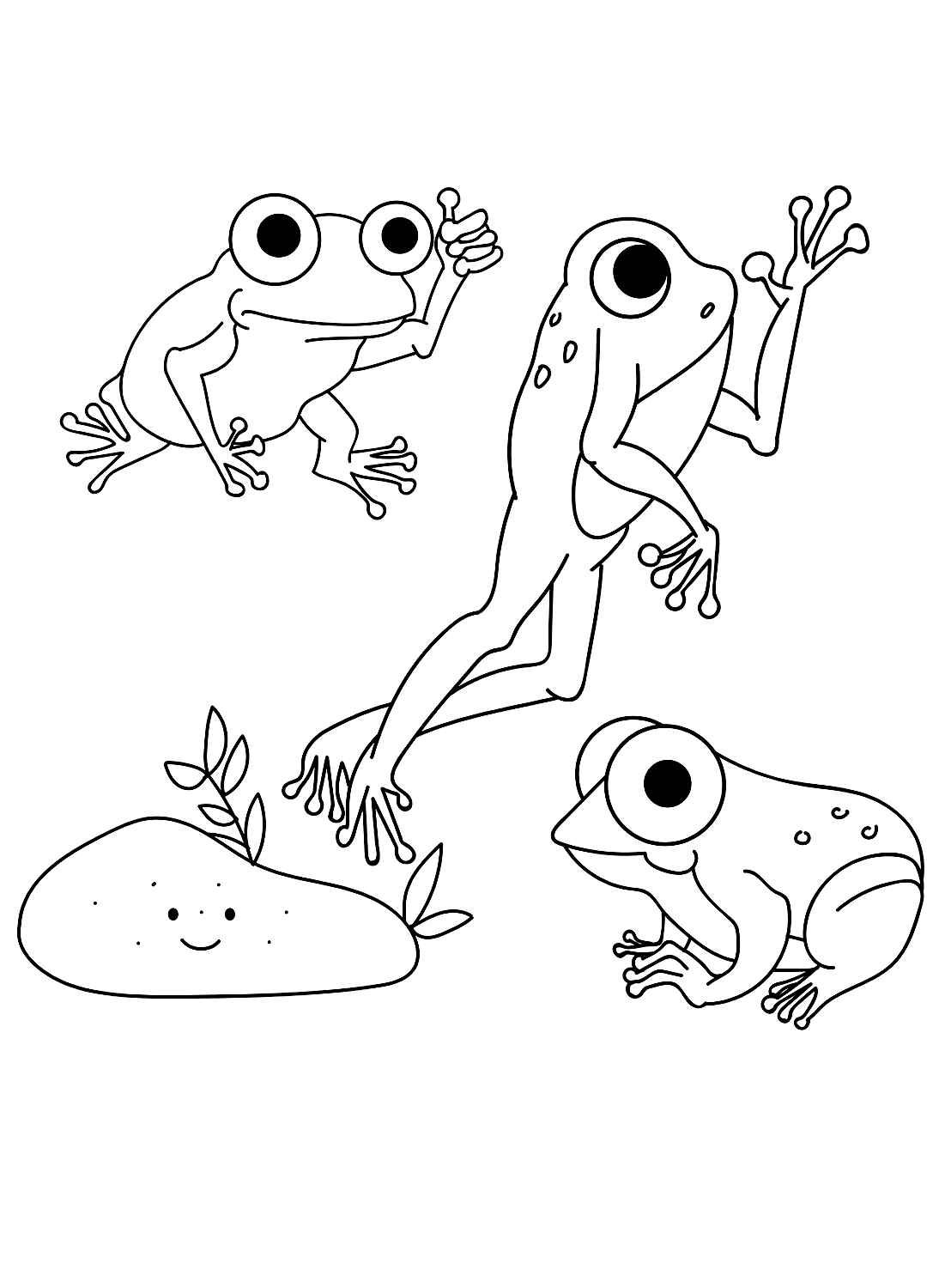 Frogs printable