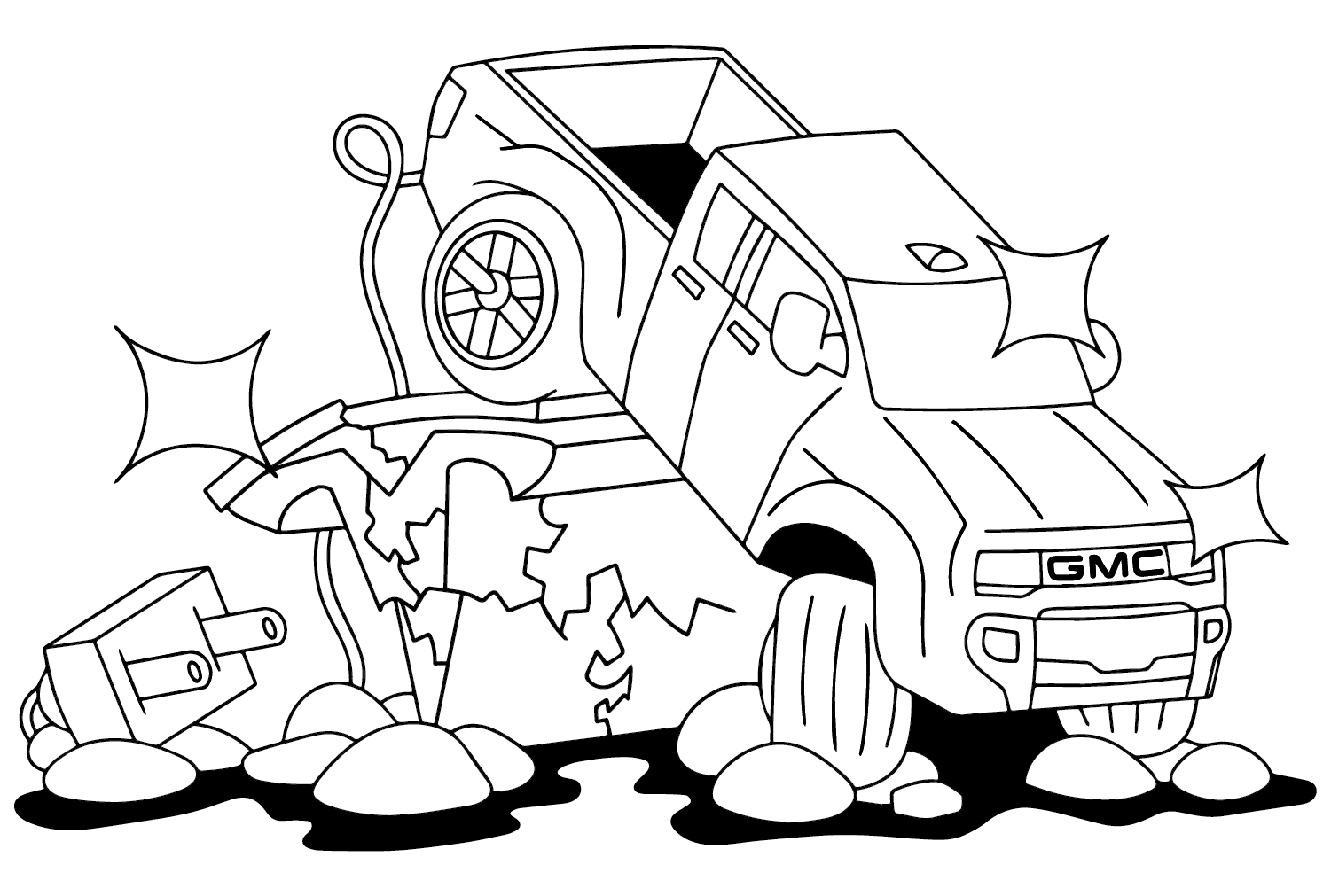 GMC Car Coloring Page from GMC