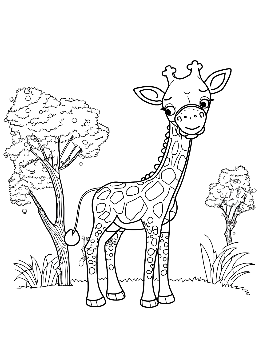 Giraffe color sheet