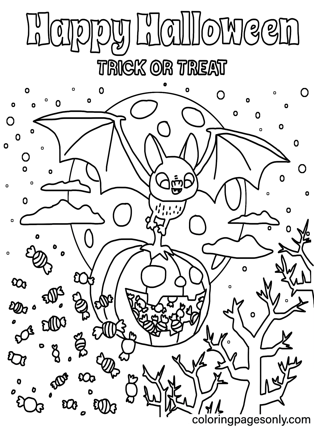 Happy Halloween Coloring Page Free Printable Coloring Pages Happy Halloween Coloring Page Free Printable Coloring Pages