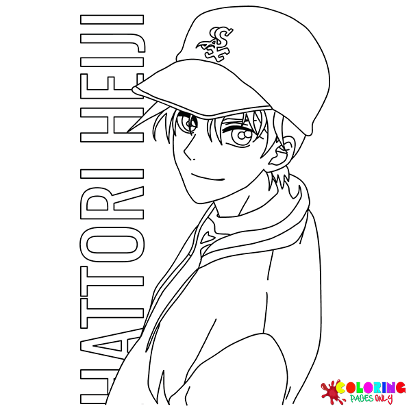 Hattori Heiji Coloring Pages