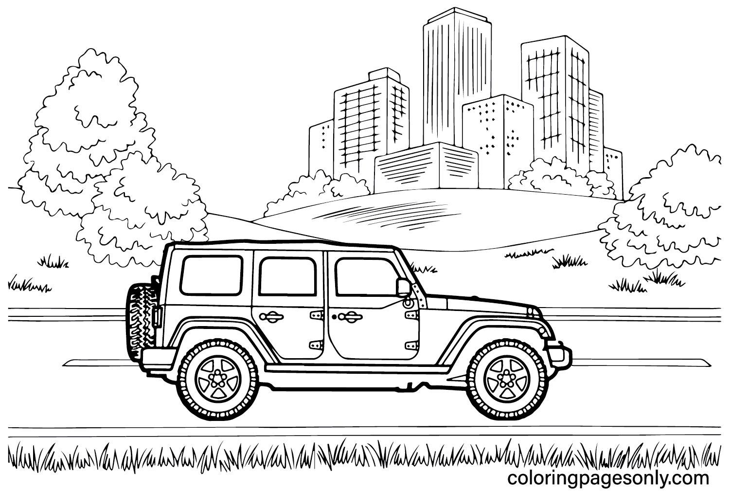 Hummer Coloring Page Pictures from Hummer