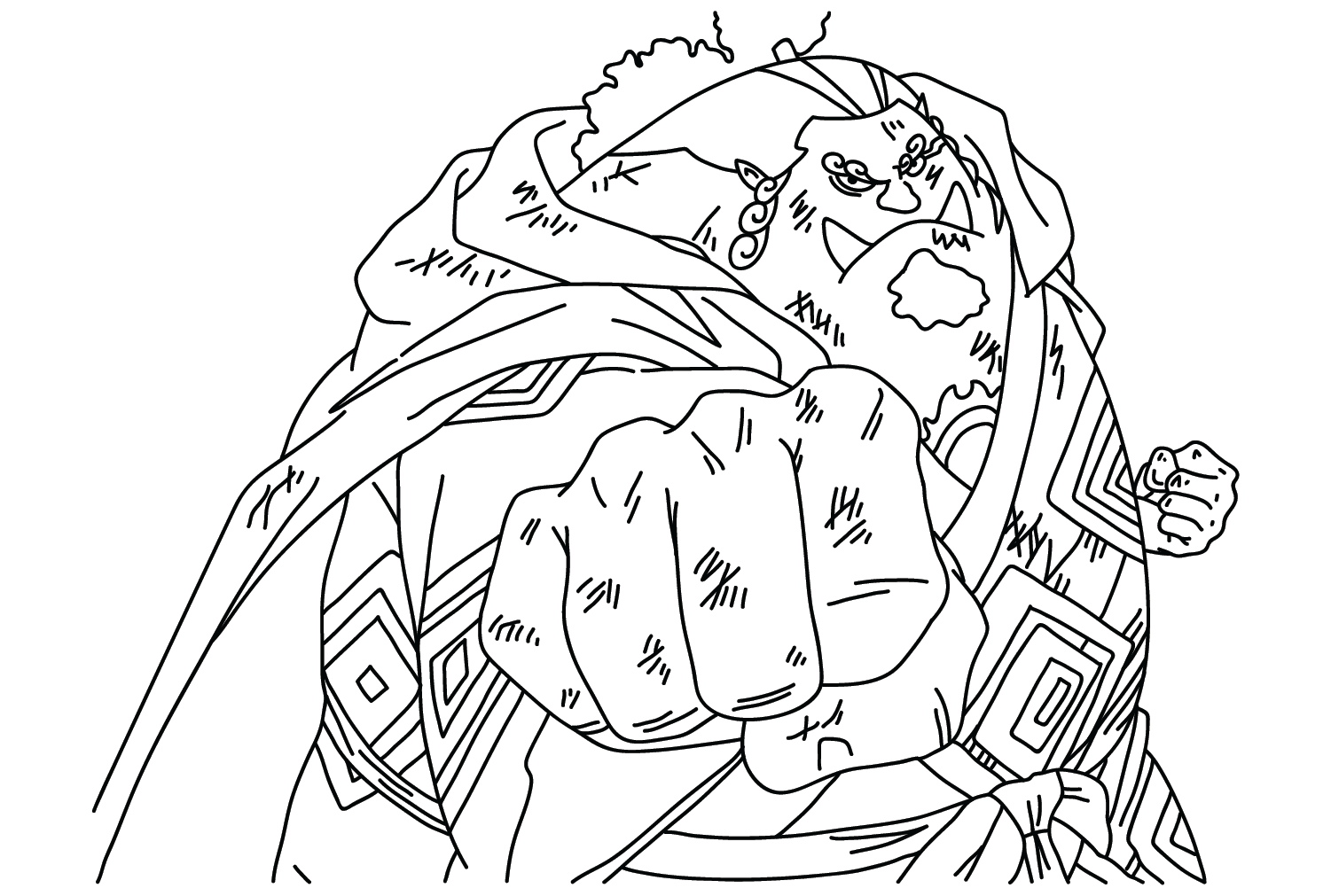 Jinbei Coloring Pages to for Kids