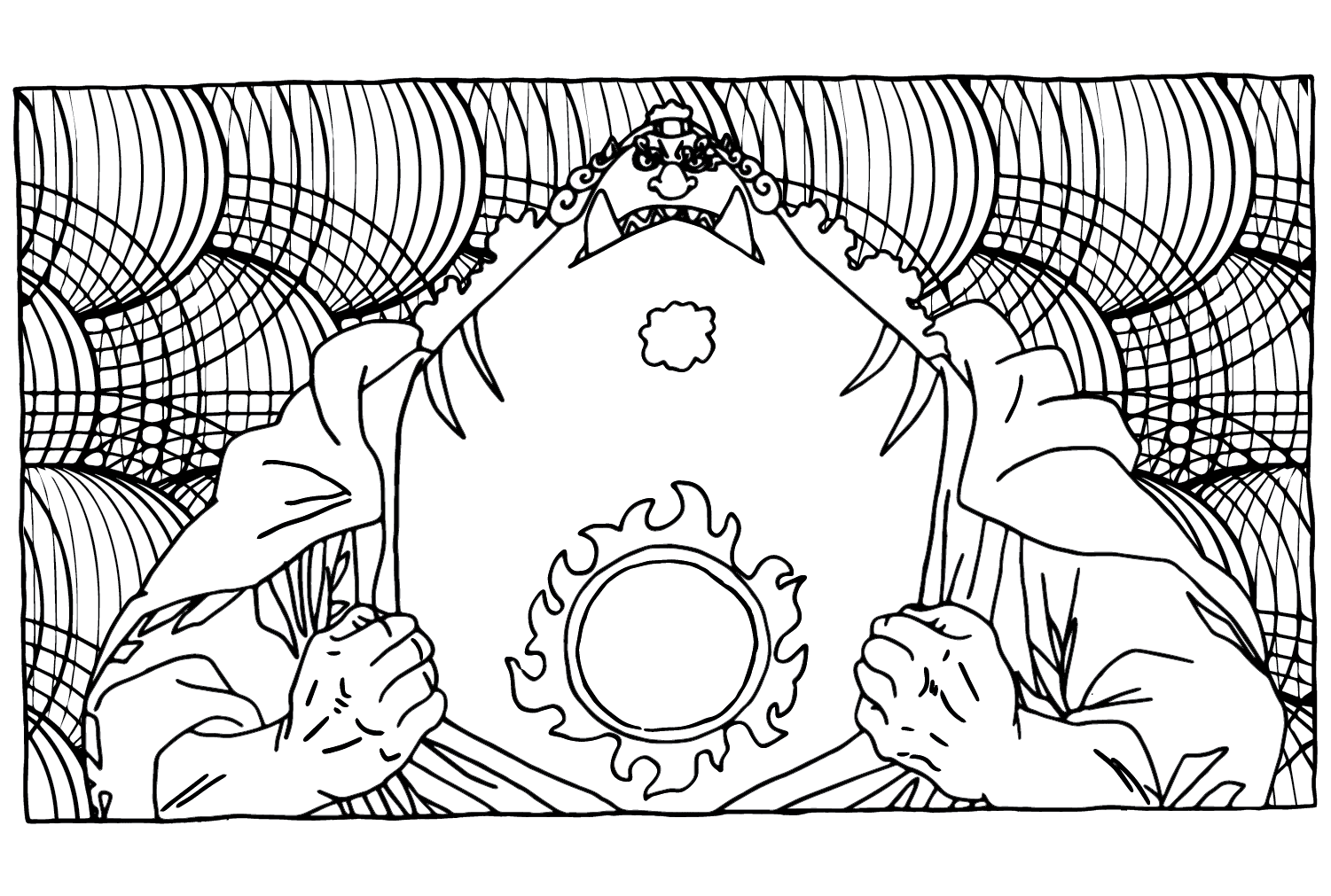 Jinbe Coloring Sheet from Jinbe