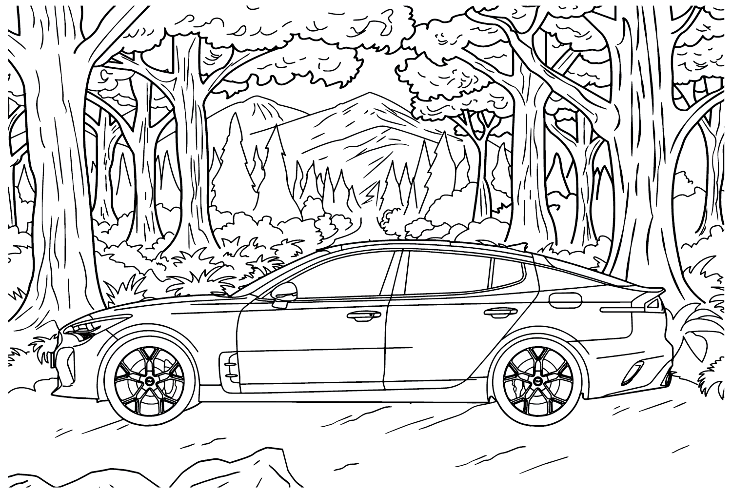 Kia Motors Pictures to Color