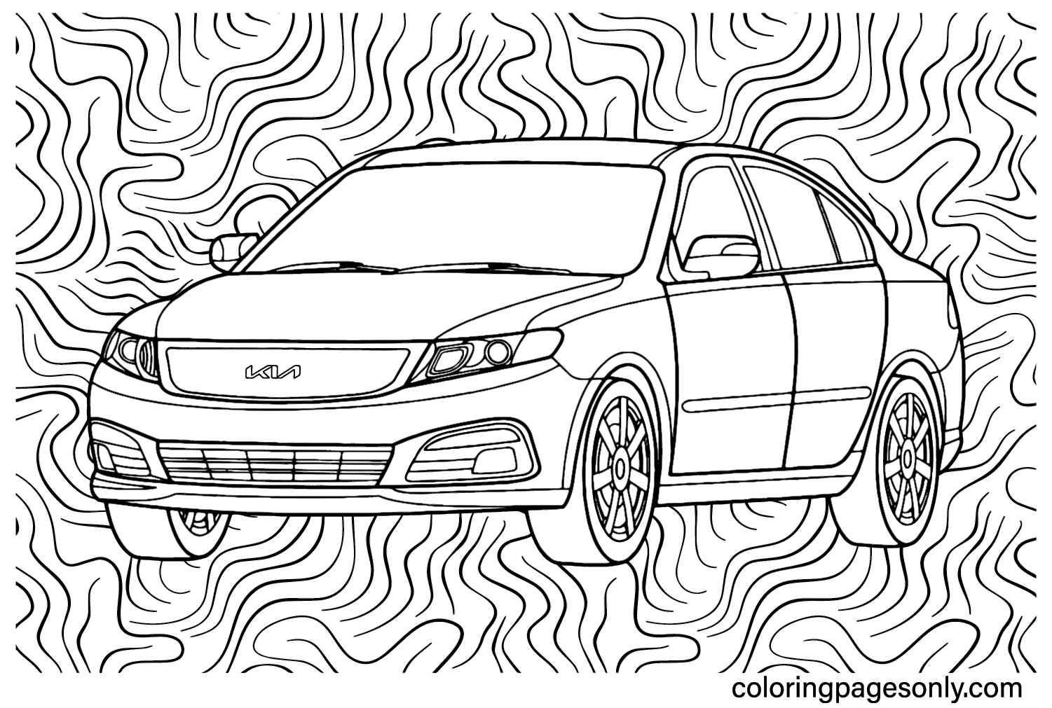 Kia Optima Coloring Page - Free Printable Coloring Pages
