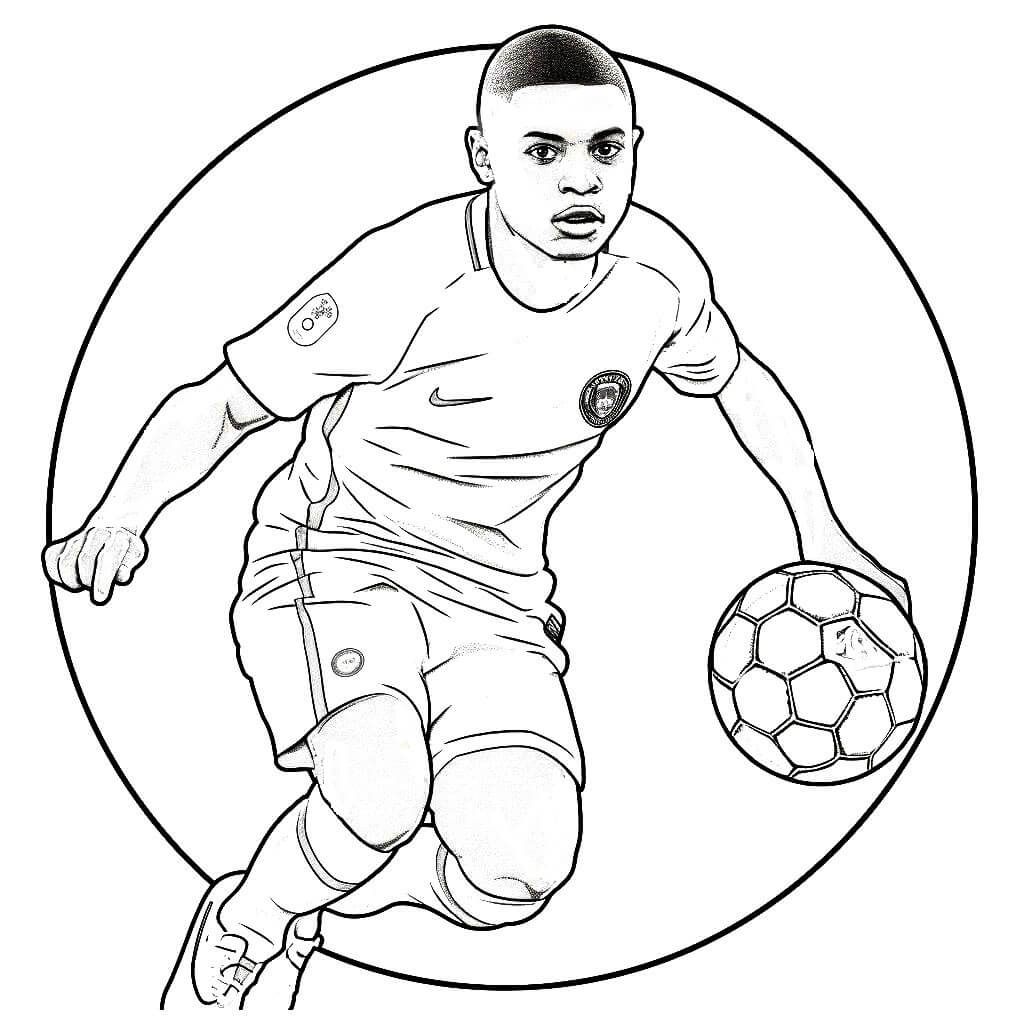 Kylian Mbappe Image To Color from Kylian Mbappé