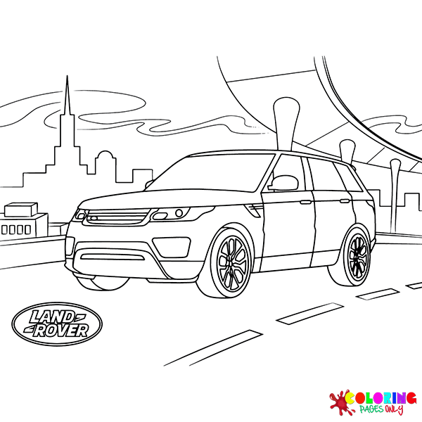 Dibujos para colorear Land Rover