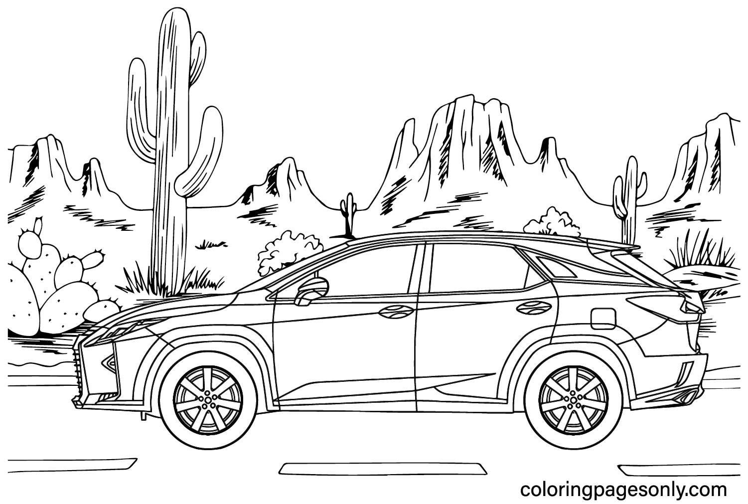 Lexus Coloring Pages to Download