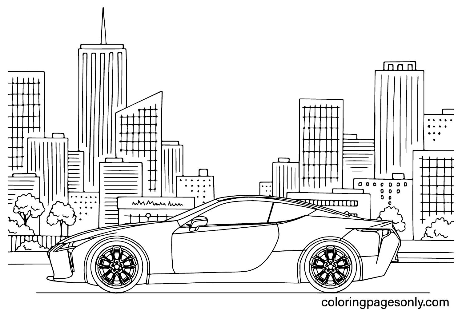 Images Lexus à colorier de Lexus