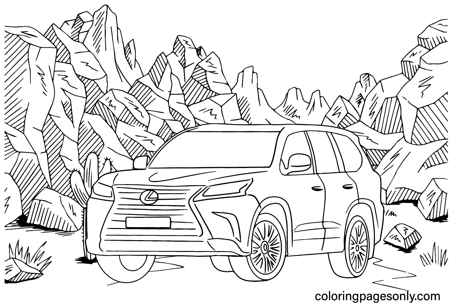 Image Lexus à colorier de Lexus