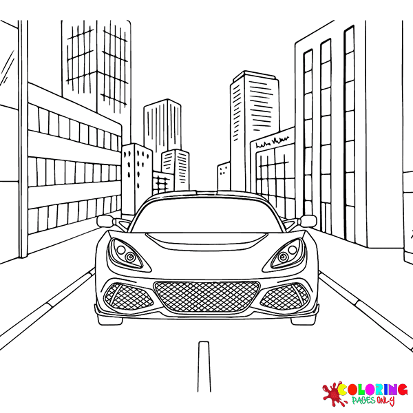Lotus Car Coloring Pages