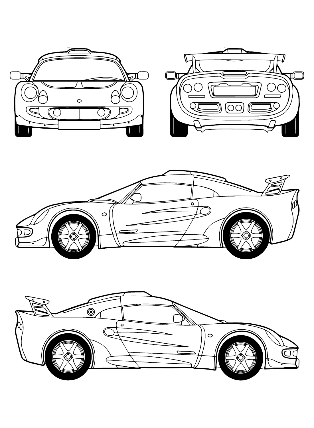 Lotus Exige Coloring Page - Free Printable Coloring Pages