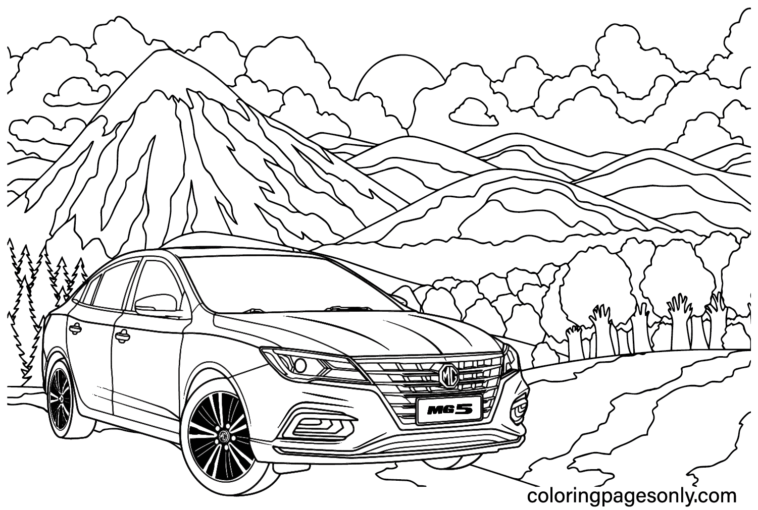 MG 5 Coloring Page