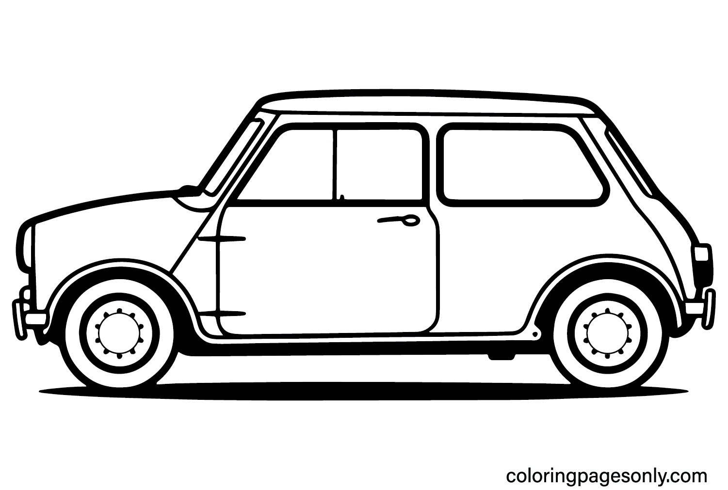 Mini Cooper Images to Color