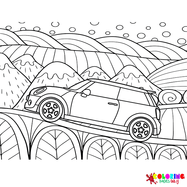 Mini Cooper Coloring Pages