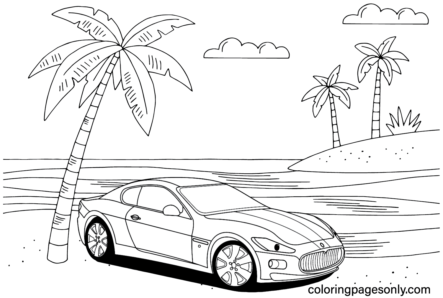 Maserati Quattroporte Coloring Page Free - Free Printable Coloring Pages
