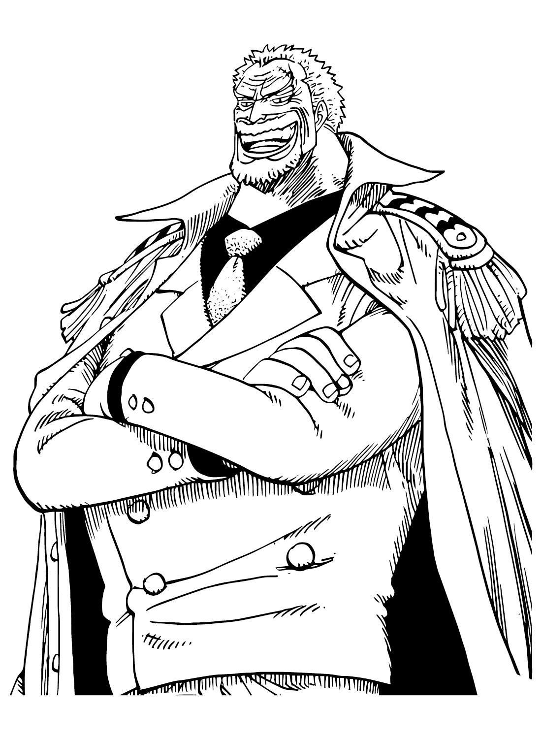 Monkey D. Garp Picture to Color