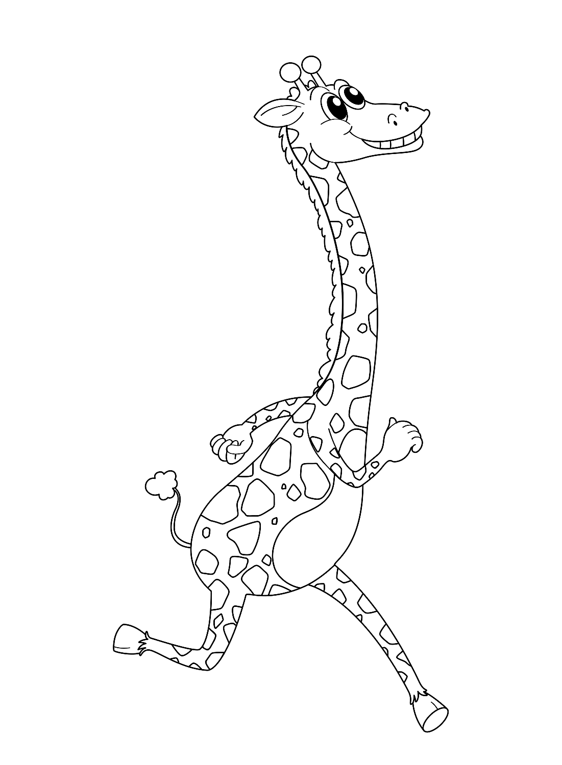 Picture of Giraffe is running