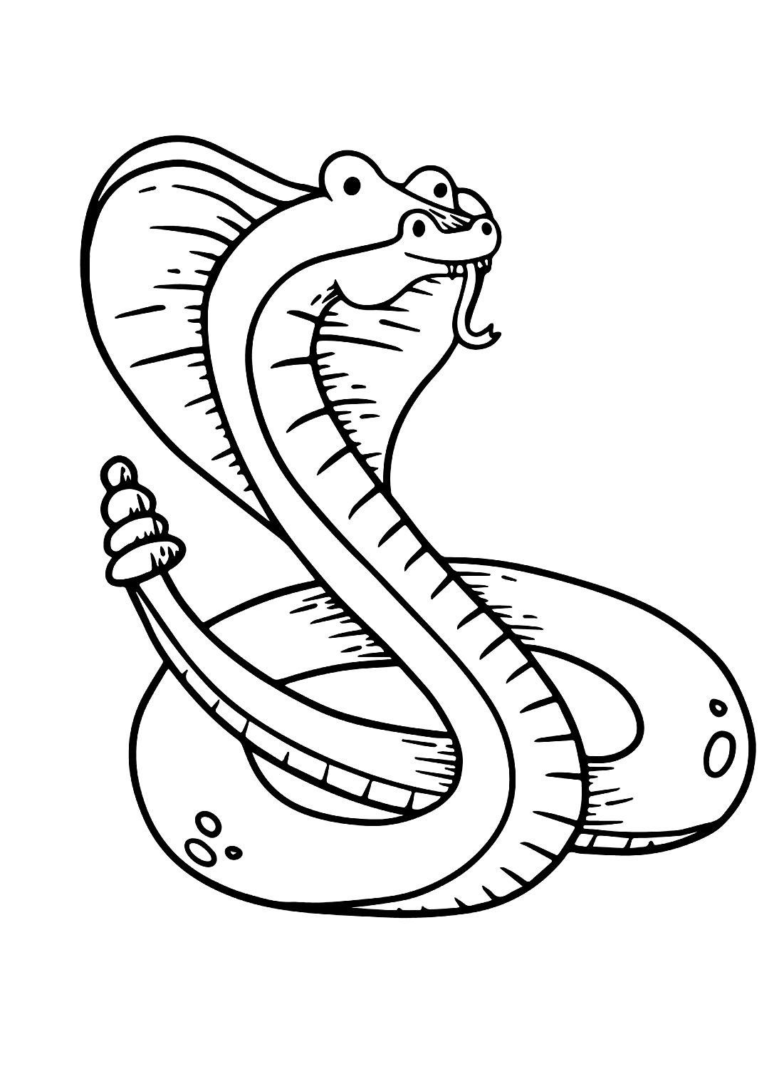Picture of a snake to color