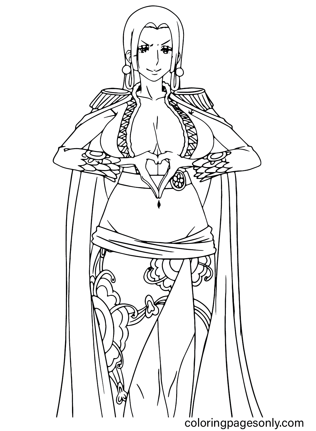 Pictures Boa Hancock Coloring Page from Boa Hancock
