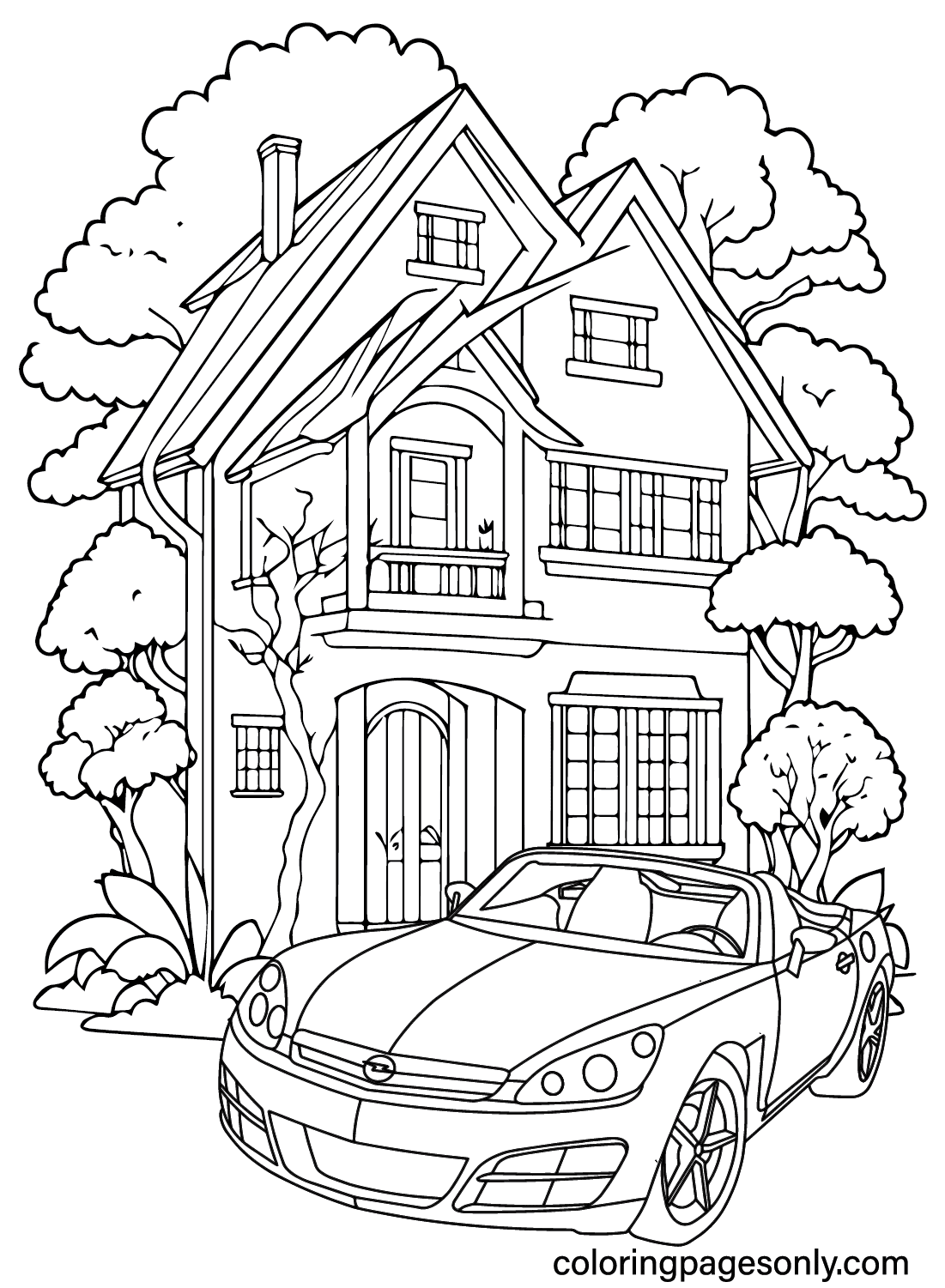 Print Opel Coloring Page from Opel