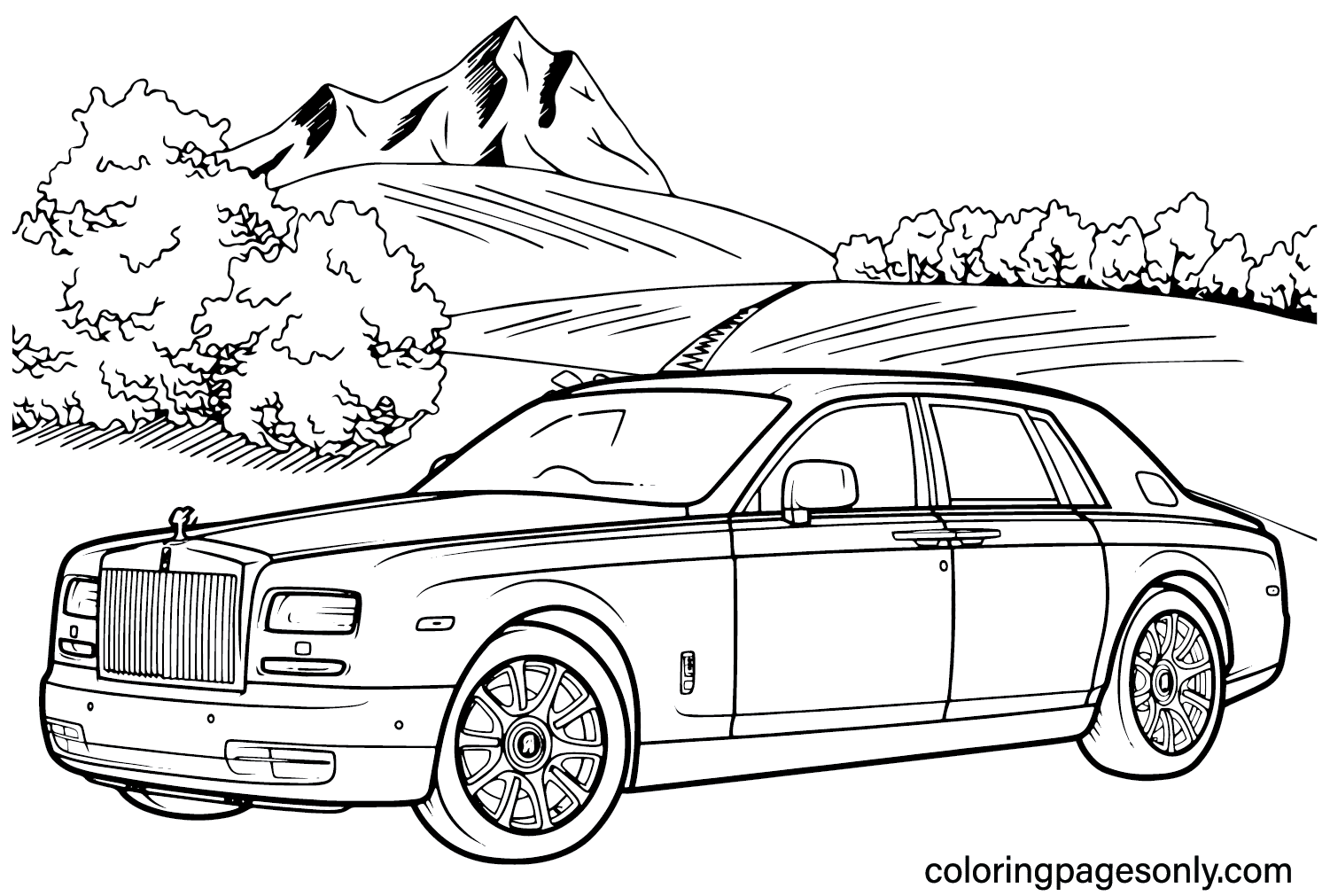 Rolls Royce Color Page
