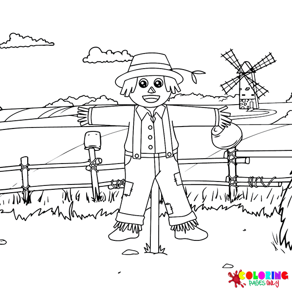 Scarecrow Coloring Pages