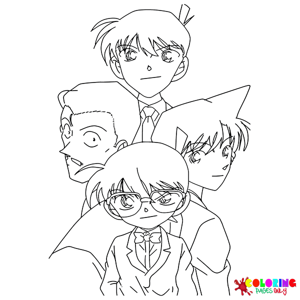 Detective Conan Wiki Coloring Pages
