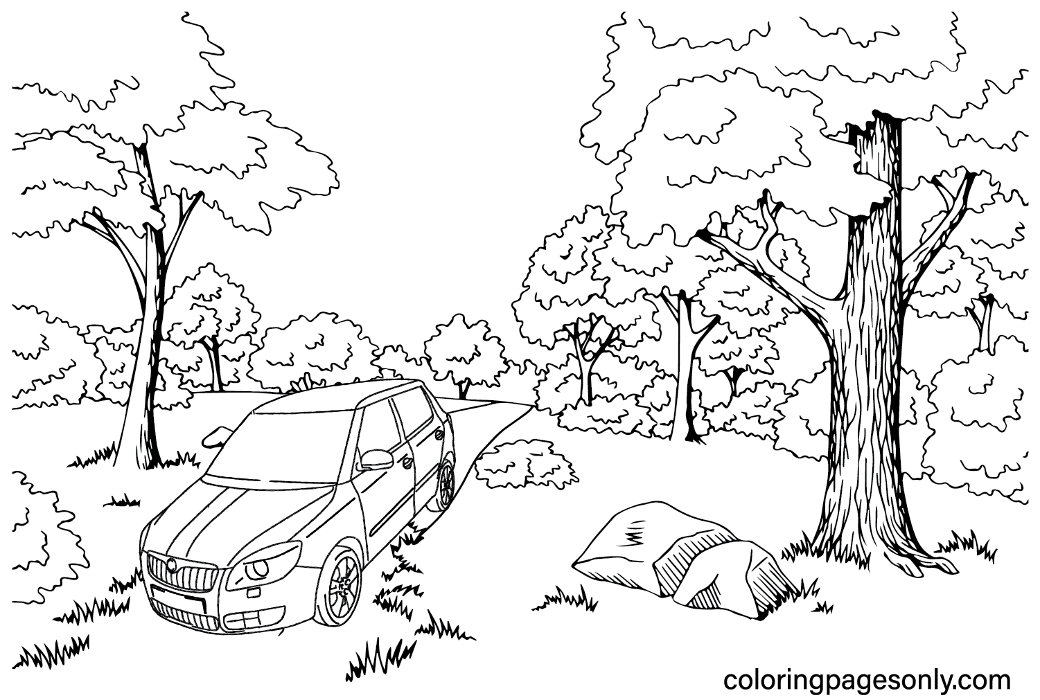 Skoda Coloring Pages to Printable from Skoda