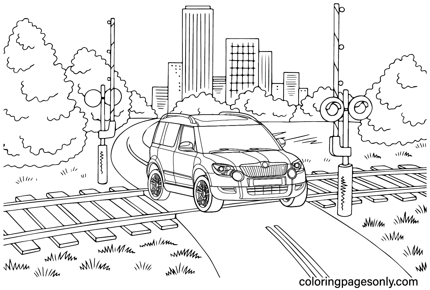 Skoda Coloring Pages to for Kids from Skoda
