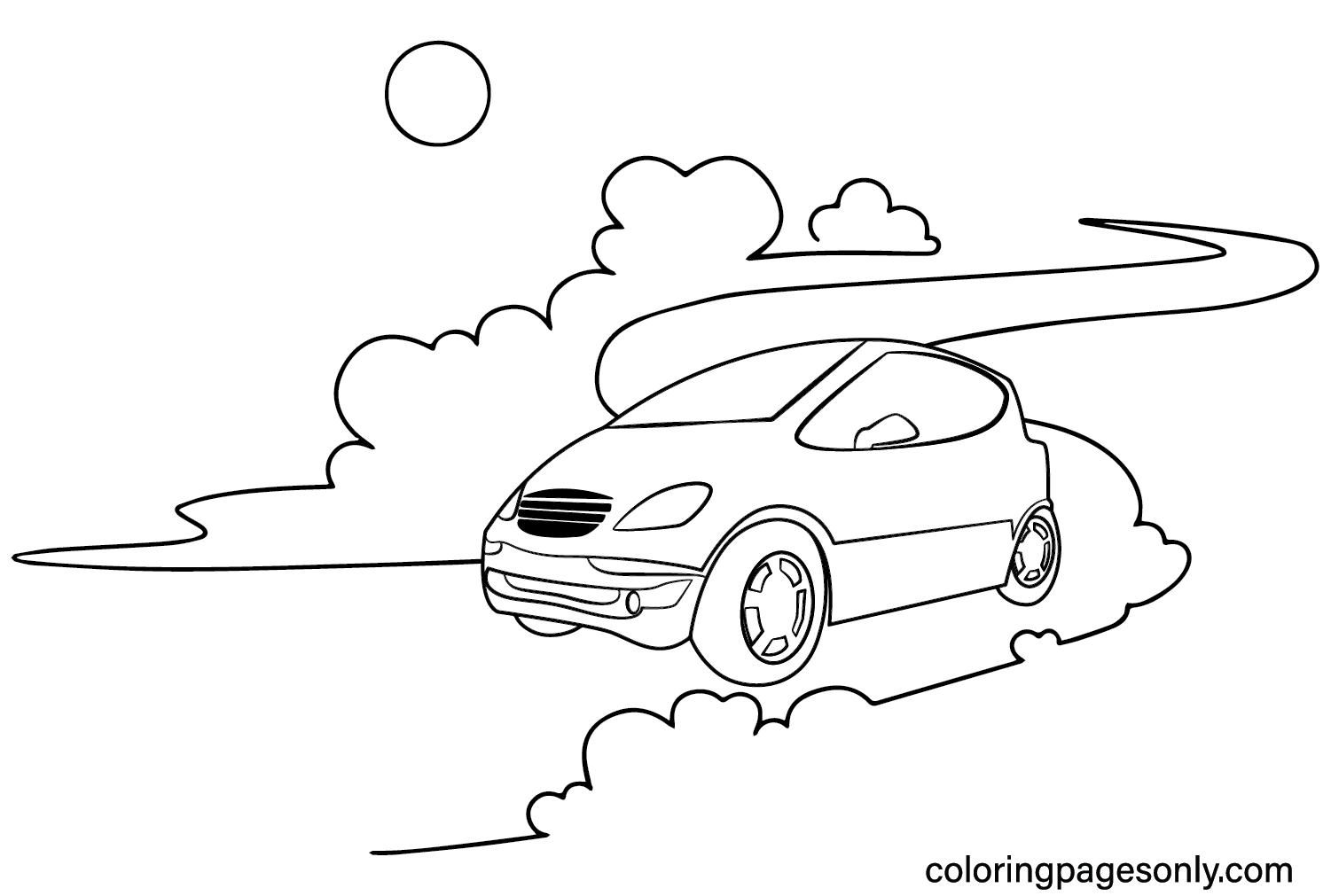 Tata Nano Coloring Page from Tata