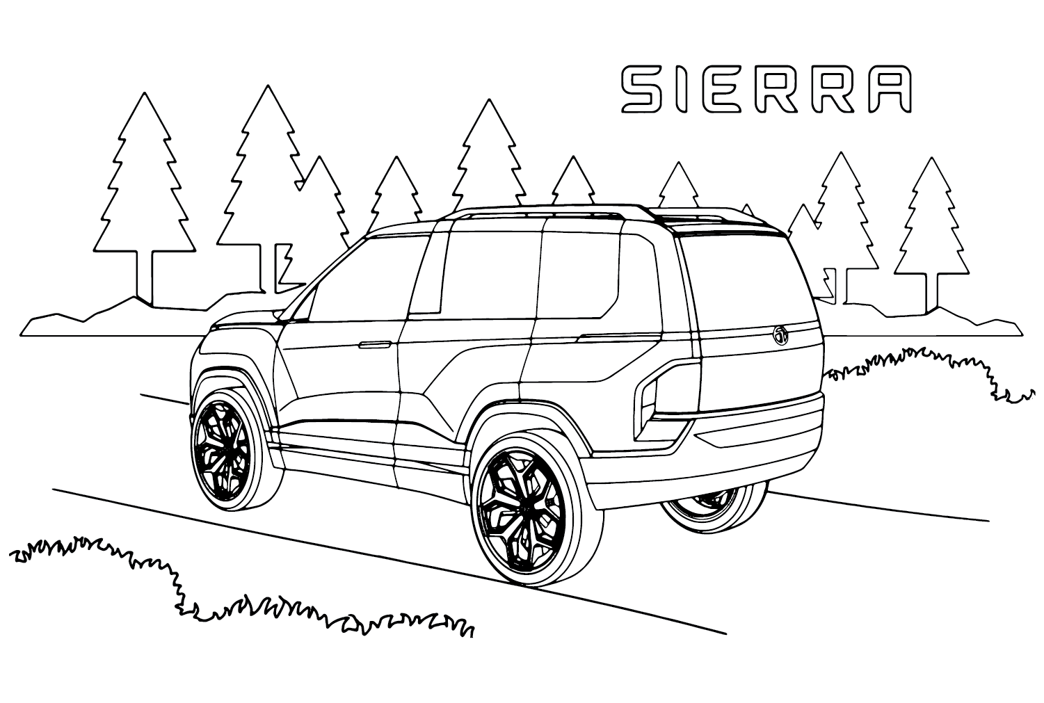 Tata Sierra Coloring Page from Tata