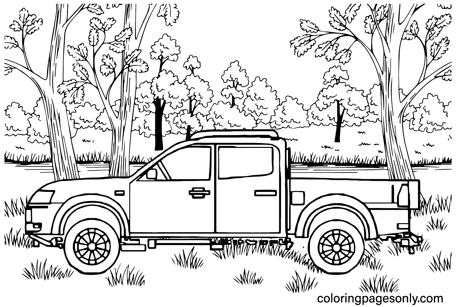 Tata Xenon XT Pick-Up Coloring Page from Tata