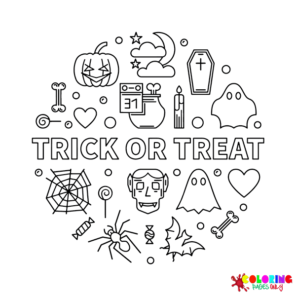 Trick or Treat Coloriages