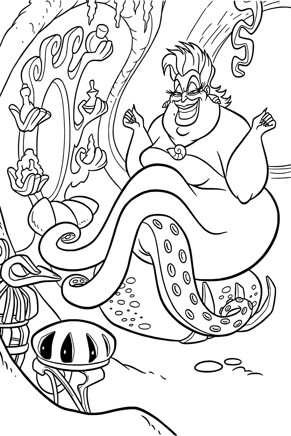 Ursula Octopus Coloring Page