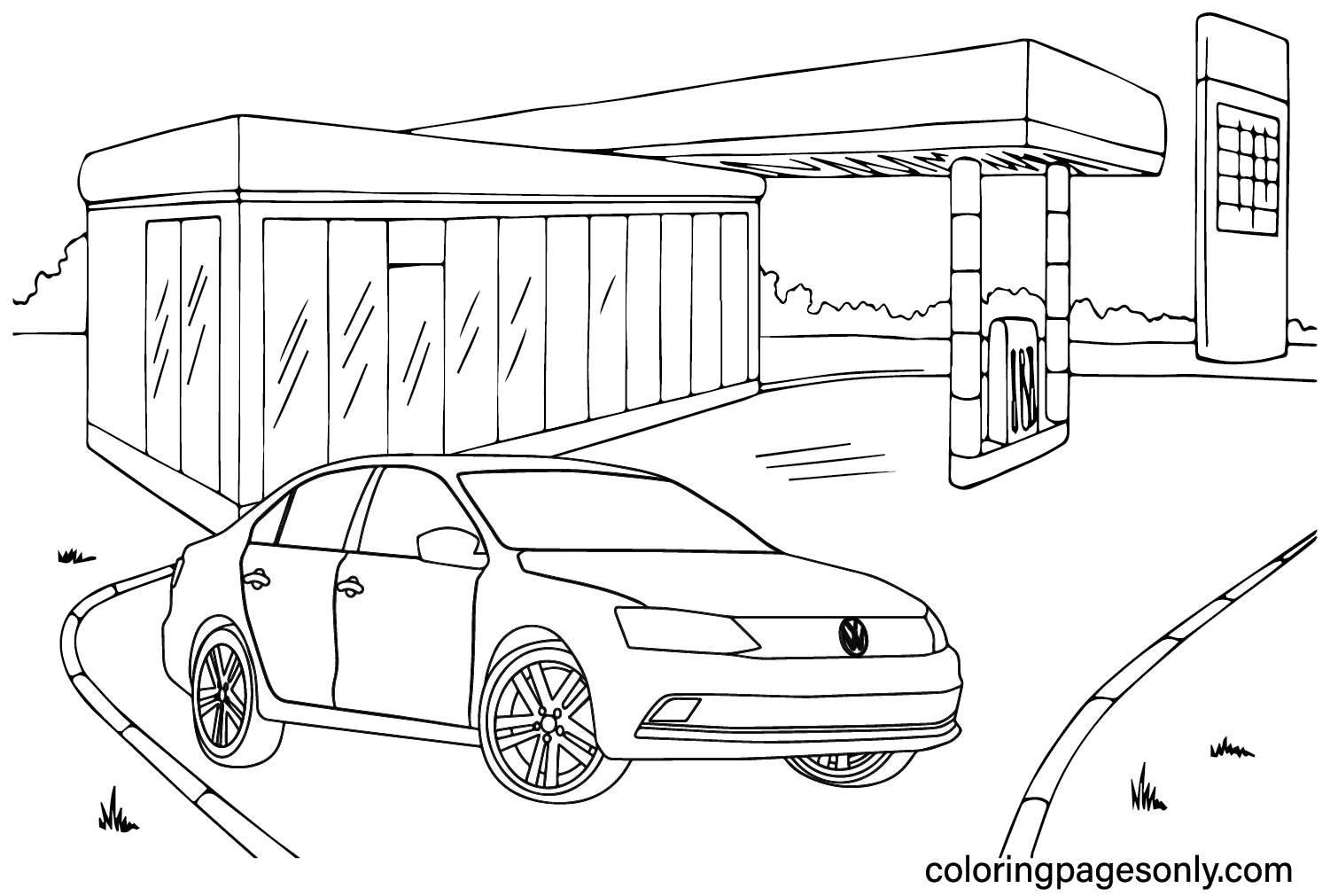 Page couleur Volkswagen Jetta de Volkswagen