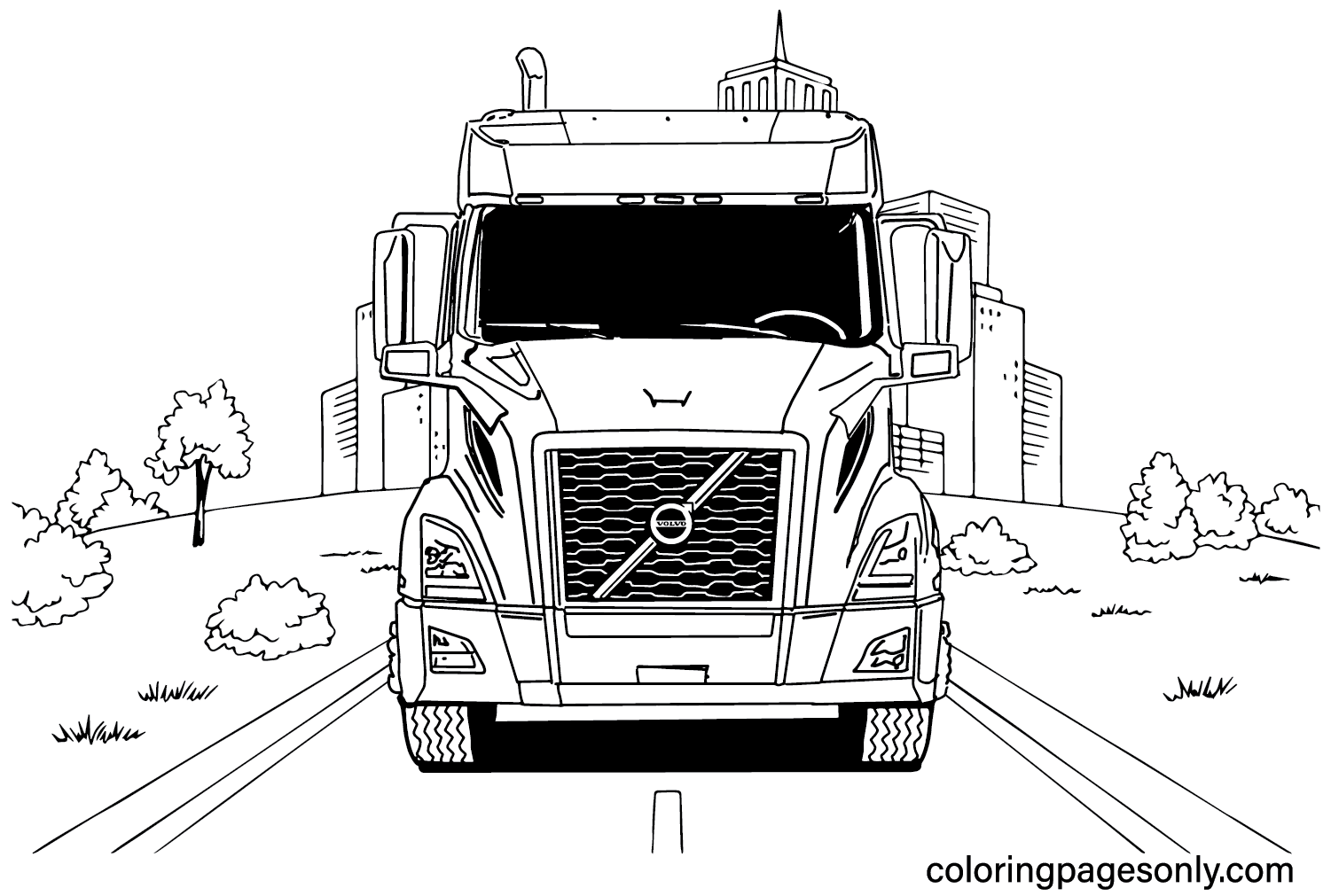 Malvorlage Volvo Trucks von Volvo
