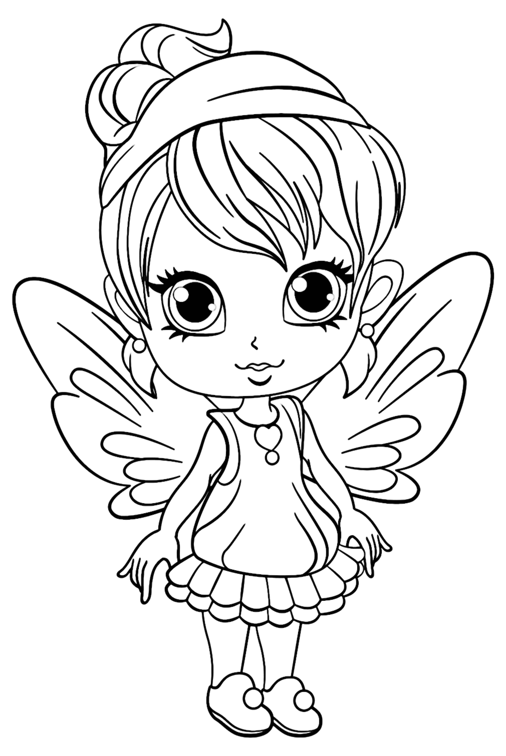 beautiful fairy coloring pages - Clip Art Library