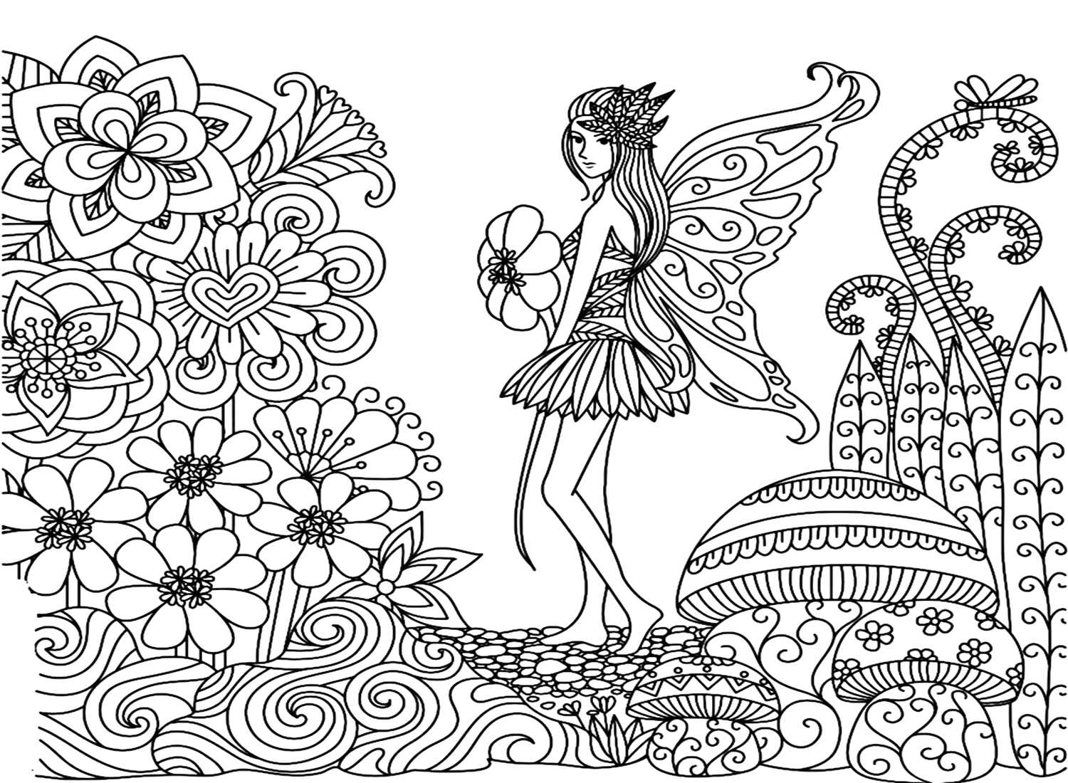 Angel Printable Coloring Pages from Angel
