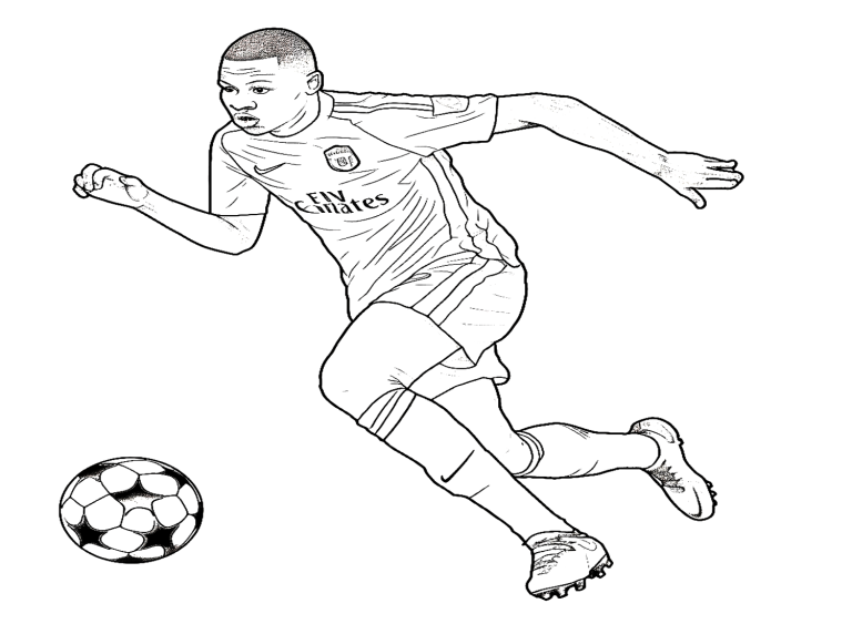 10 Free Mbappe Coloring Pages to Download Now