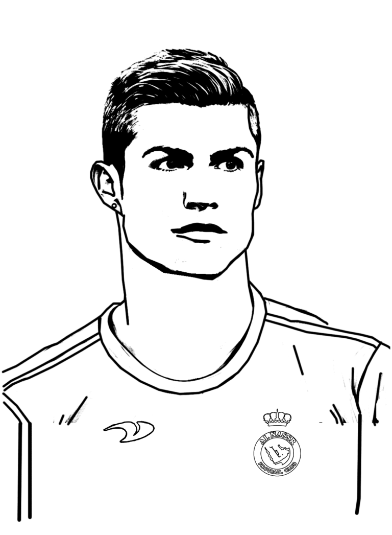 60 Free Printable Cristiano Ronaldo Coloring Pages