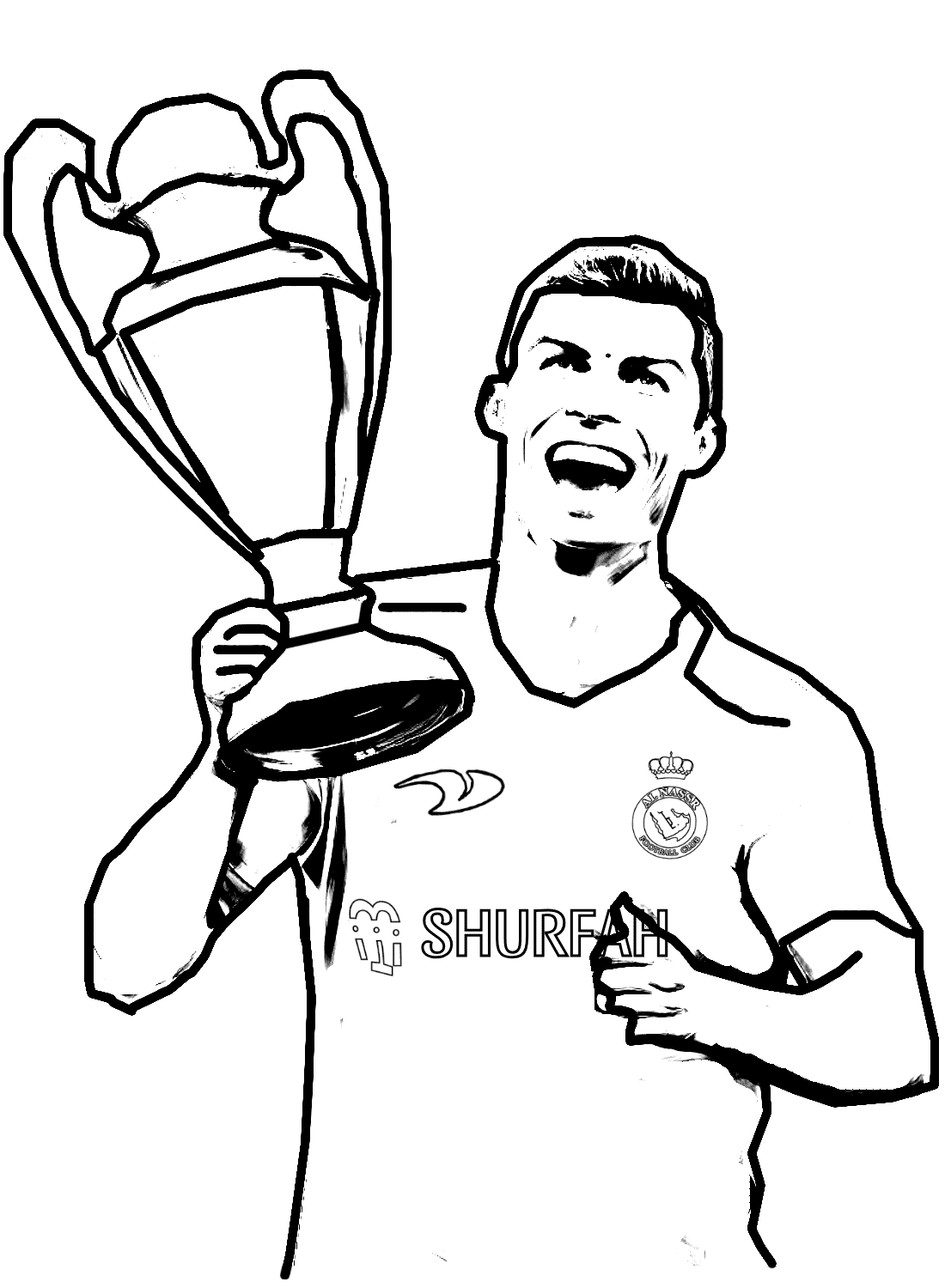 Página colorida de Cristiano Ronaldo de Cristiano Ronaldo