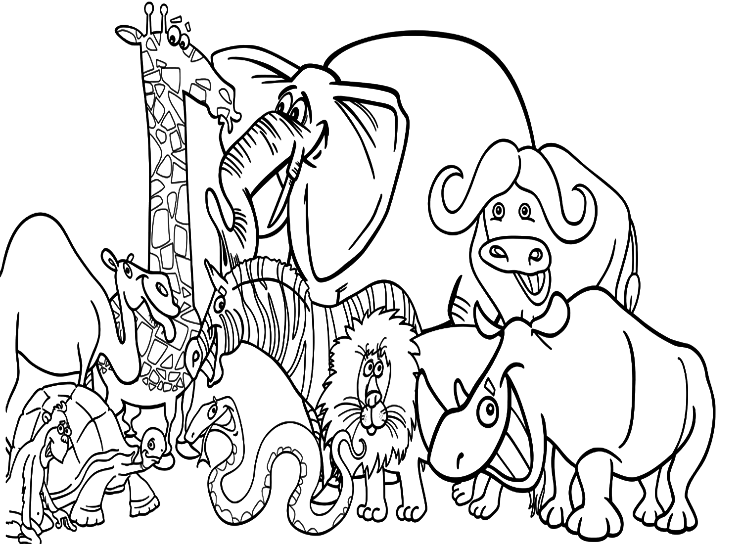 Free Zebra Coloring Pages