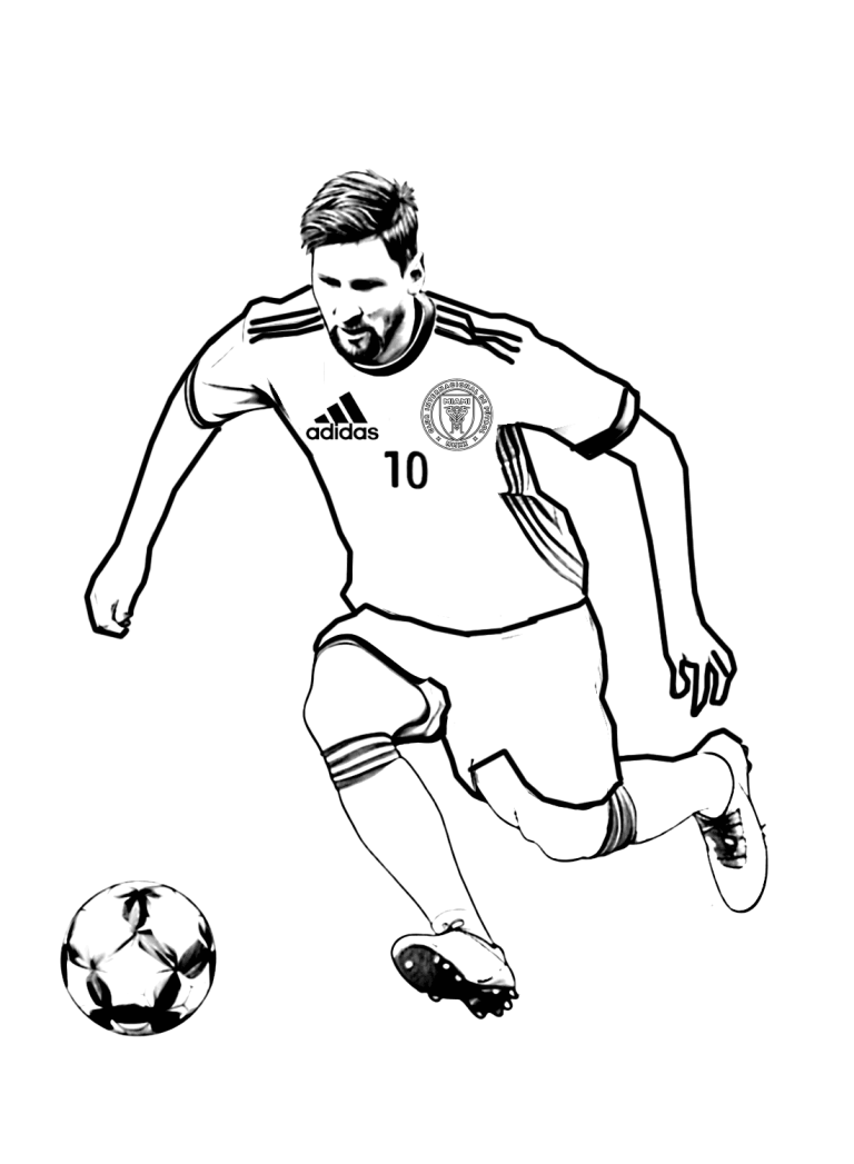 57 Free Printable Lionel Messi Coloring Pages