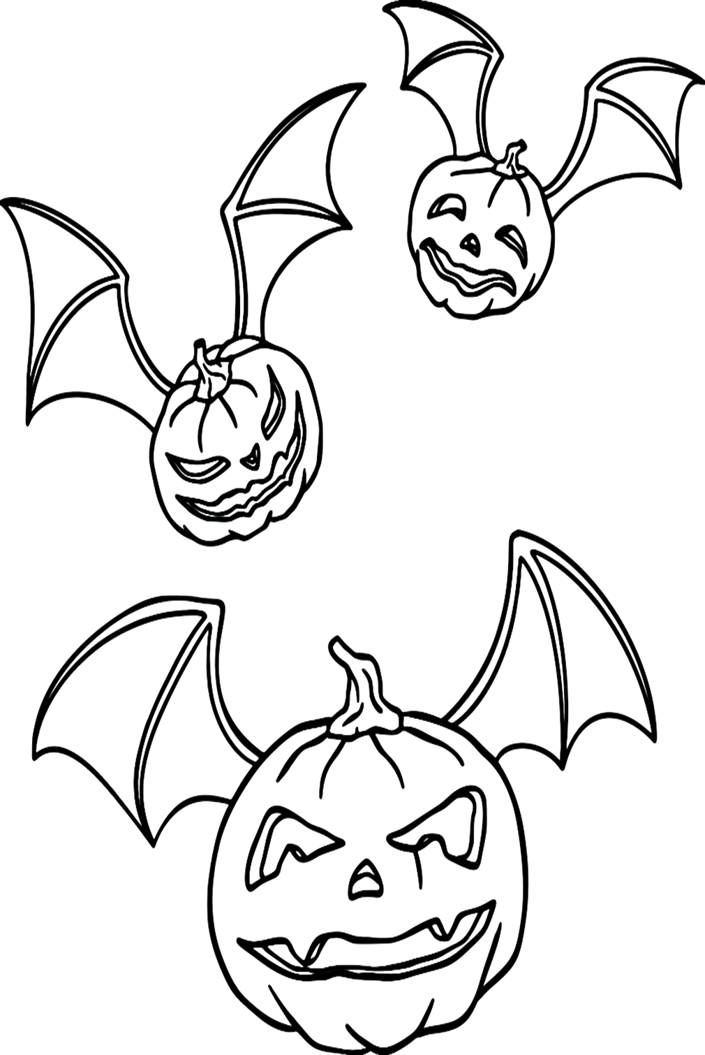 Desenhos para colorir de morcego de Halloween grátis