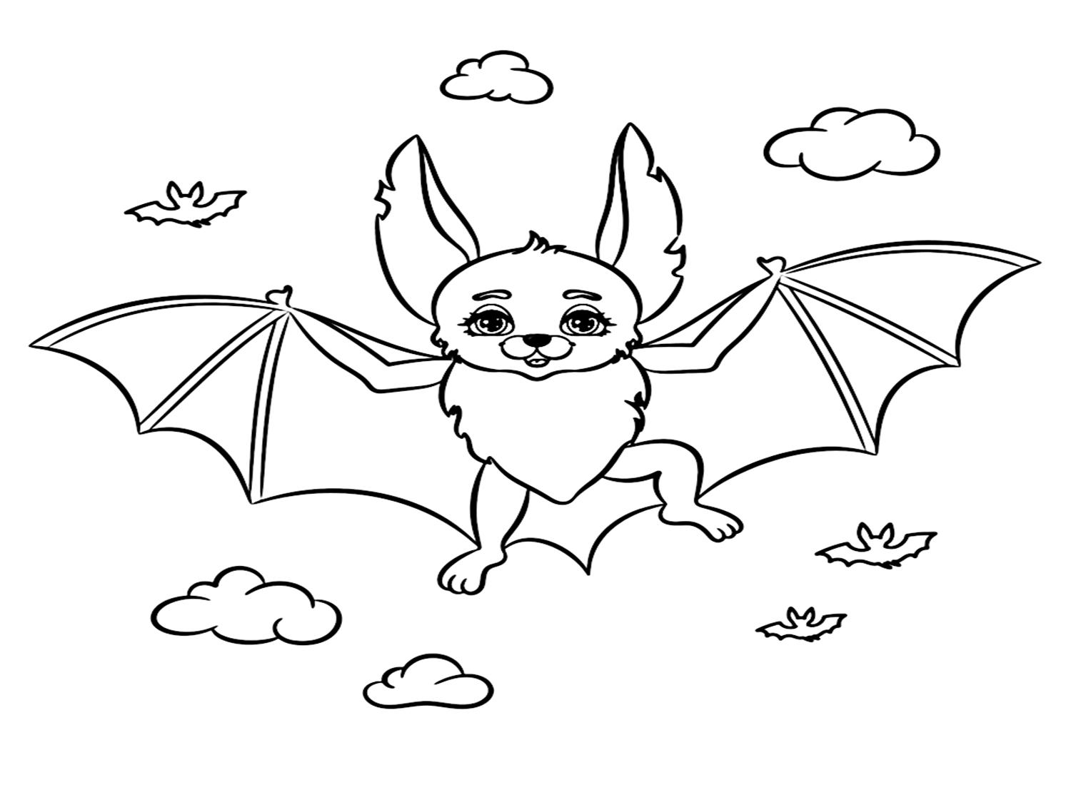 Halloween Bat Coloring